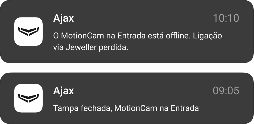 Notificação acerca de eventos