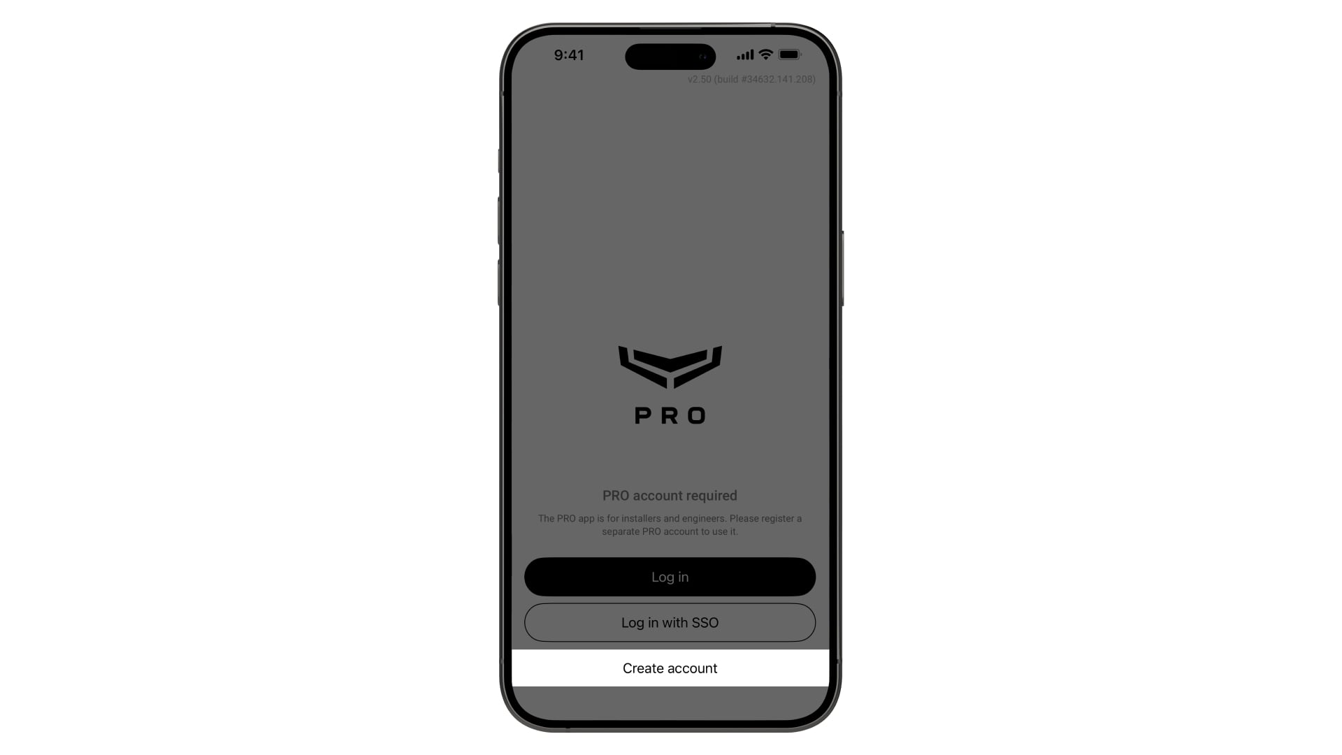 Create account