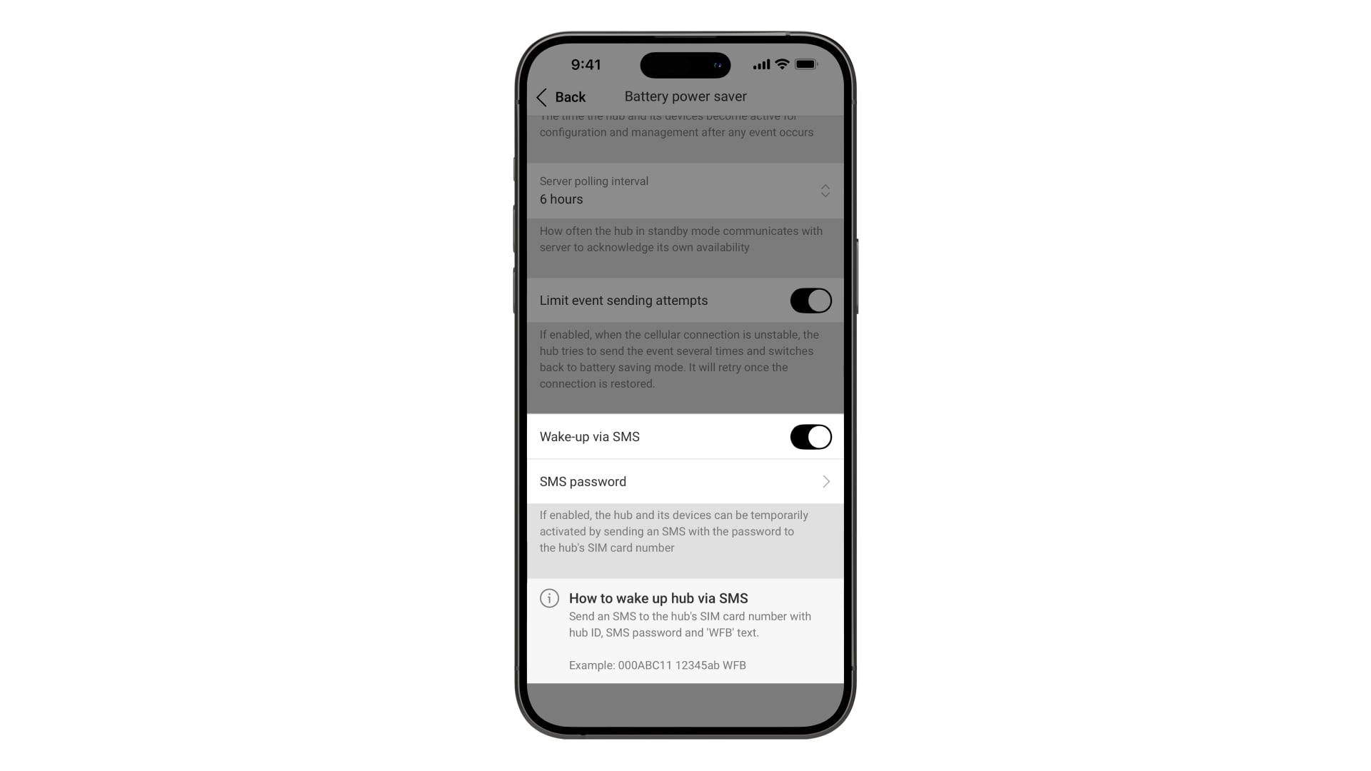 Auf Anfrage per SMS