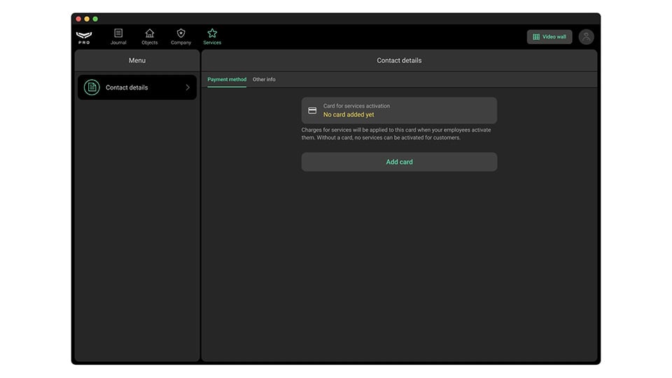 Een bedrijfskaart aan een bedrijfsaccount toevoegen