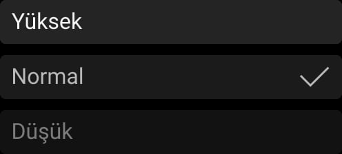 3 hassasiyet seviyesi