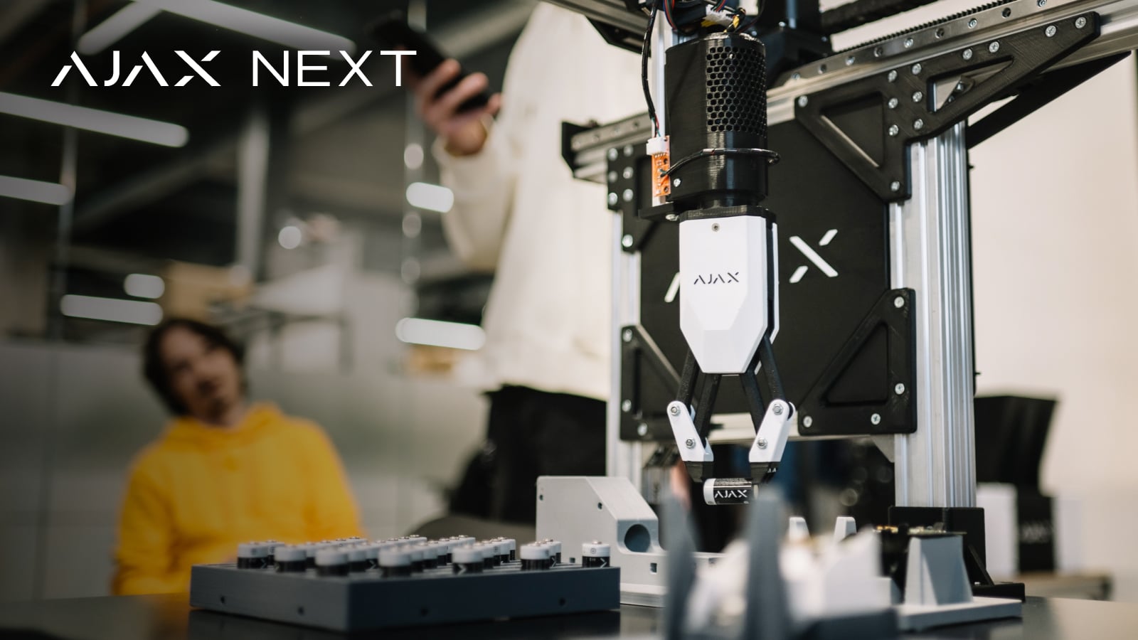 Shredder for plastic recycling and robot manipulator: KPI students presented their own developments during an internship at Ajax Systems