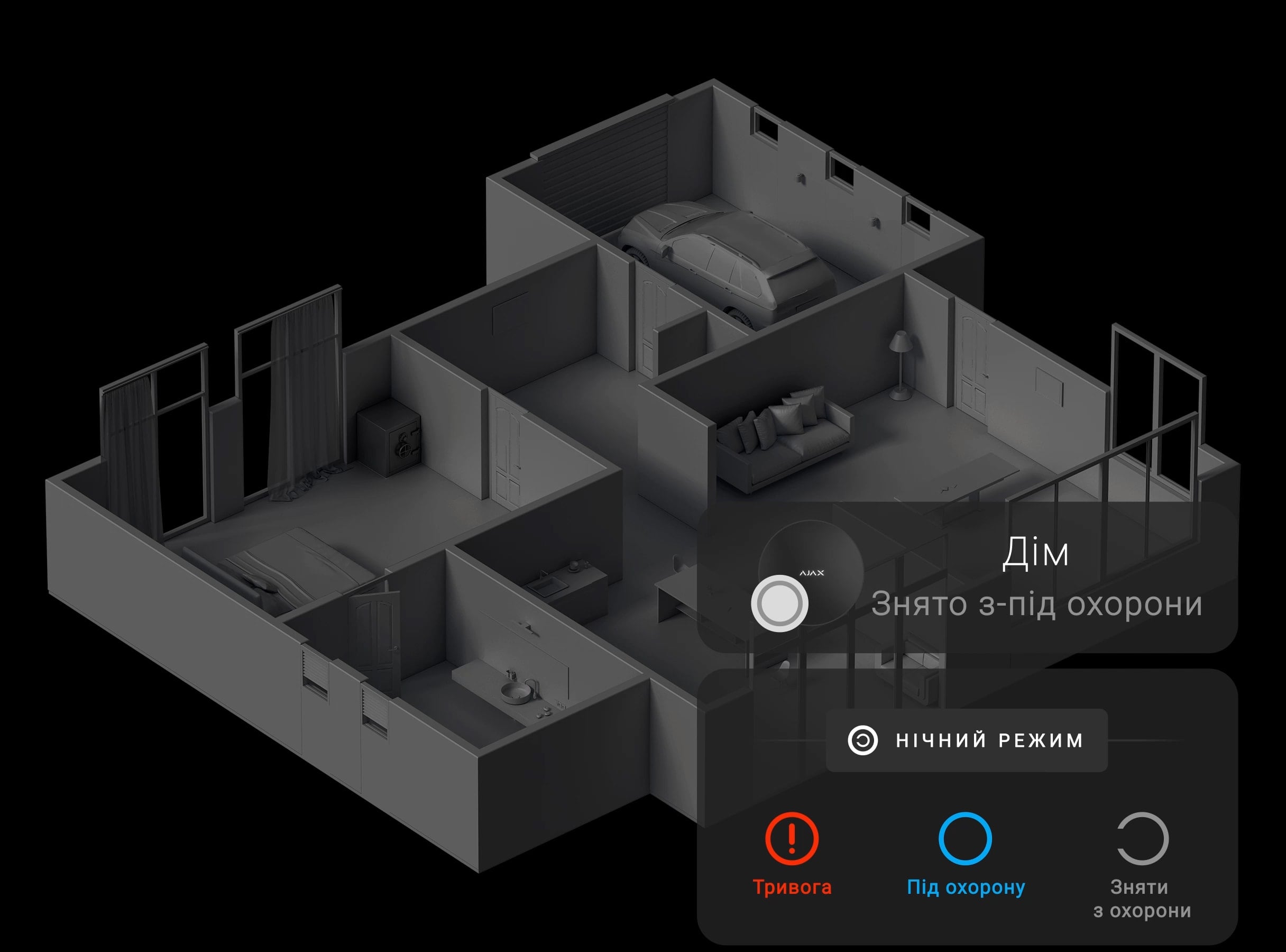 Automatic water shutoff when the system is armed/disarmed