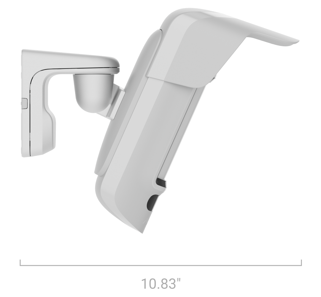 Side with the swivel mount