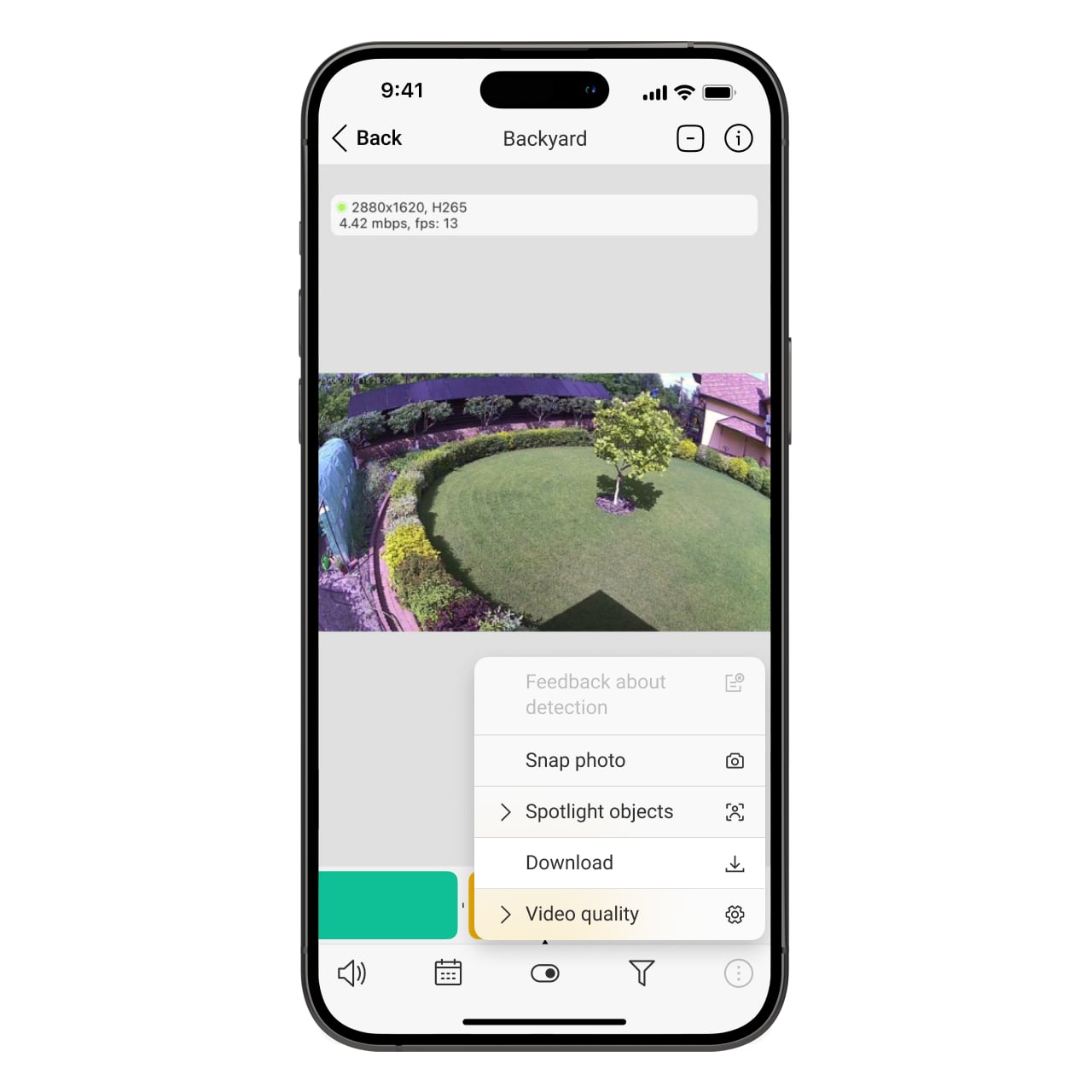 Filters by motion or scenario