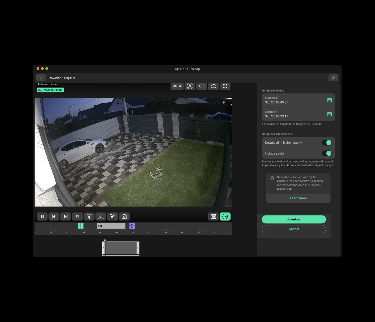 Quick export options