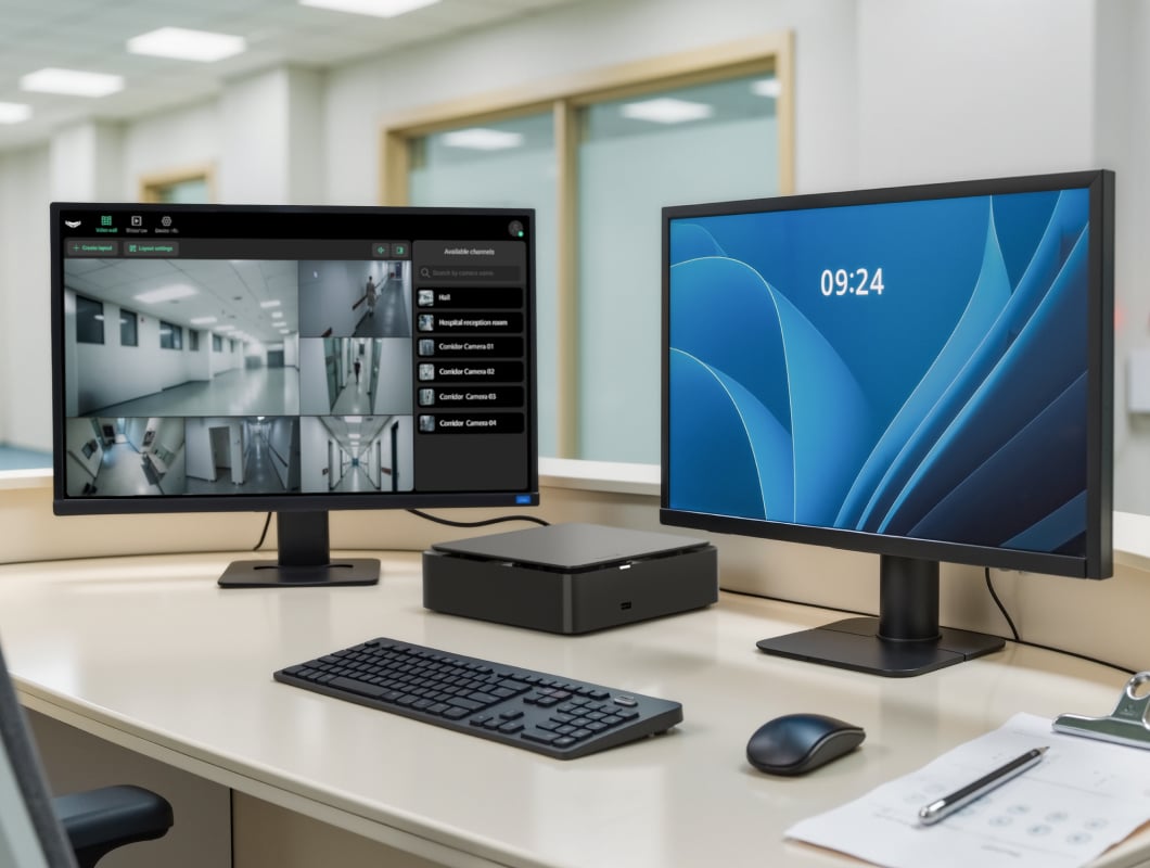 NVR HAC com HDMI e sistema de gestão de vídeo integrado