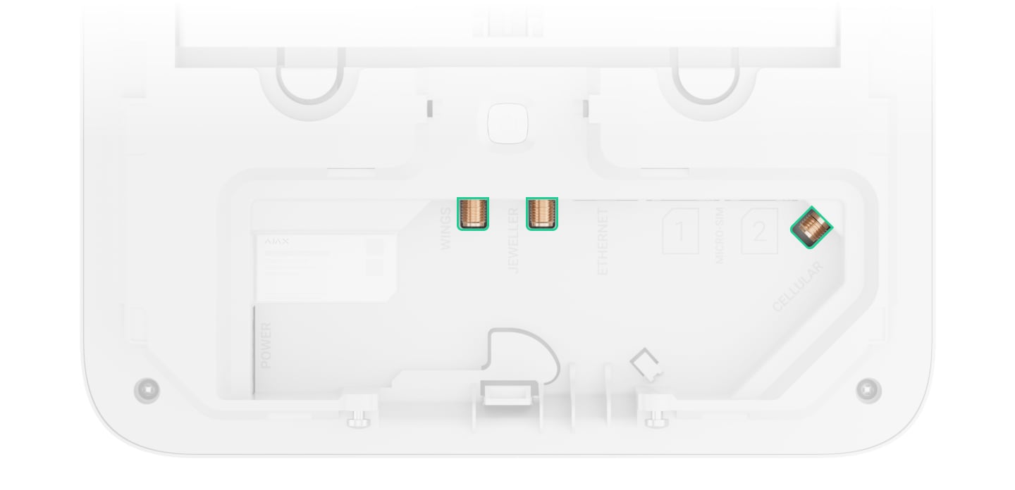 External antenna connectors