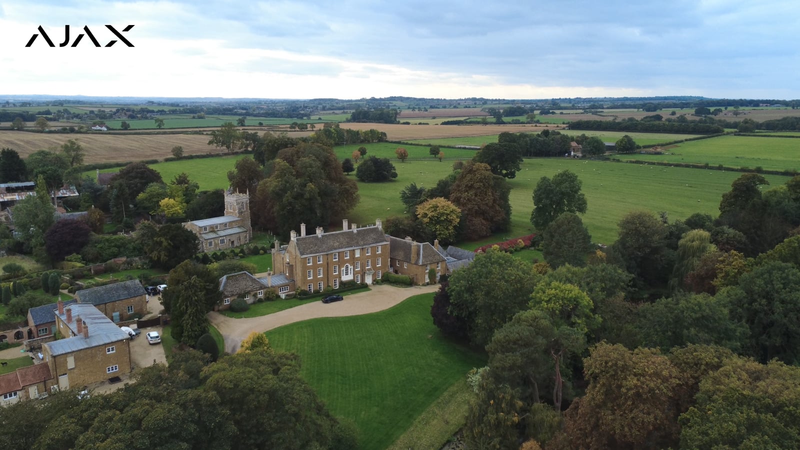 Goadby Hall, a private 17th-century estate designed in the Palladian style