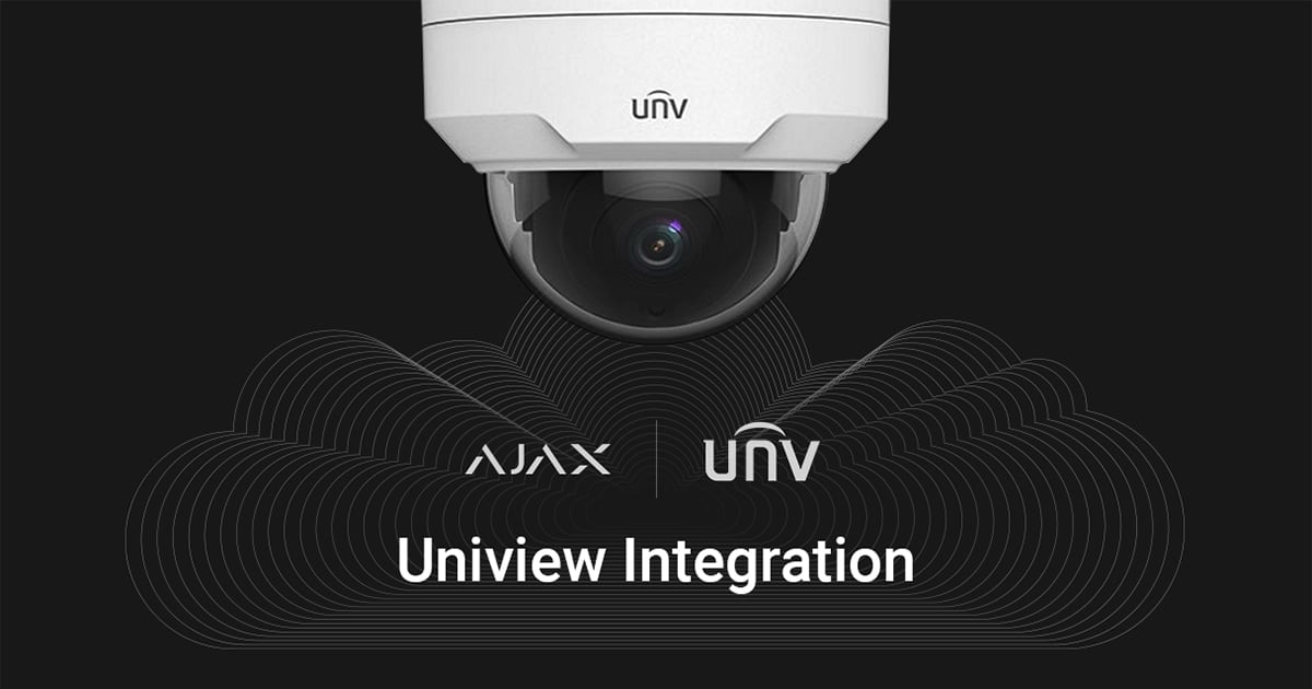 Como ligar DVRs ou câmaras Uniview a Ajax