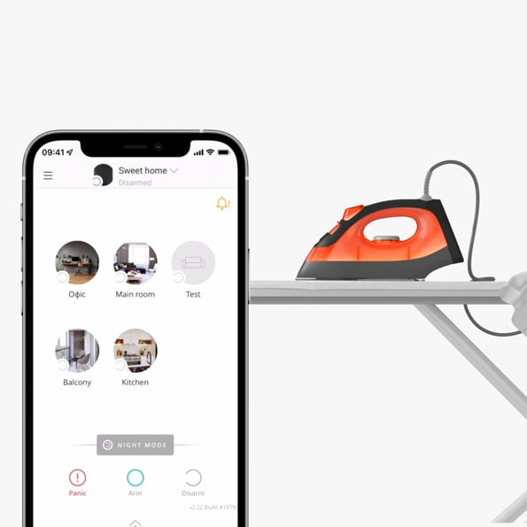 No more worries about forgetting an iron on