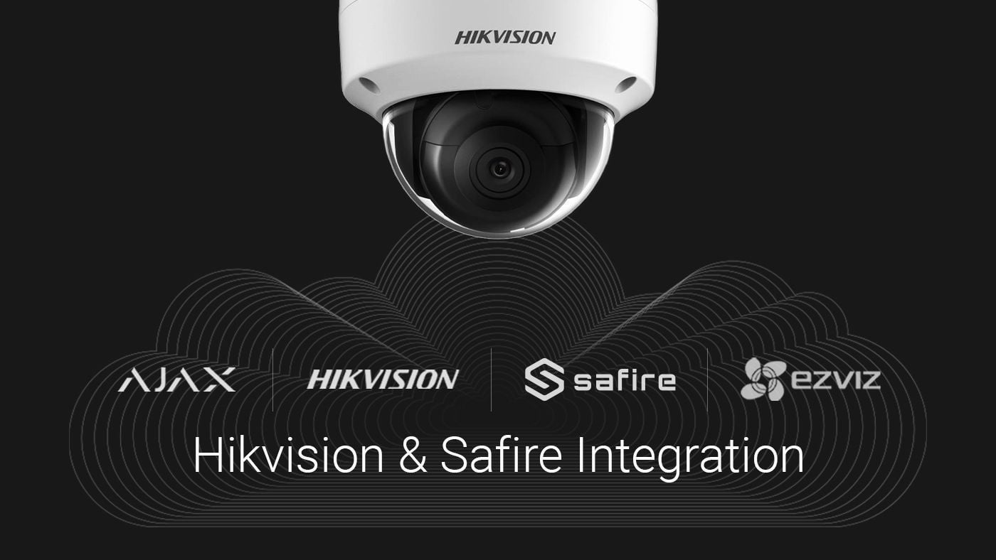 Ligar câmaras e DVRs EZVIZ, Hikvision e Safire ao Ajax com apenas 5 toques