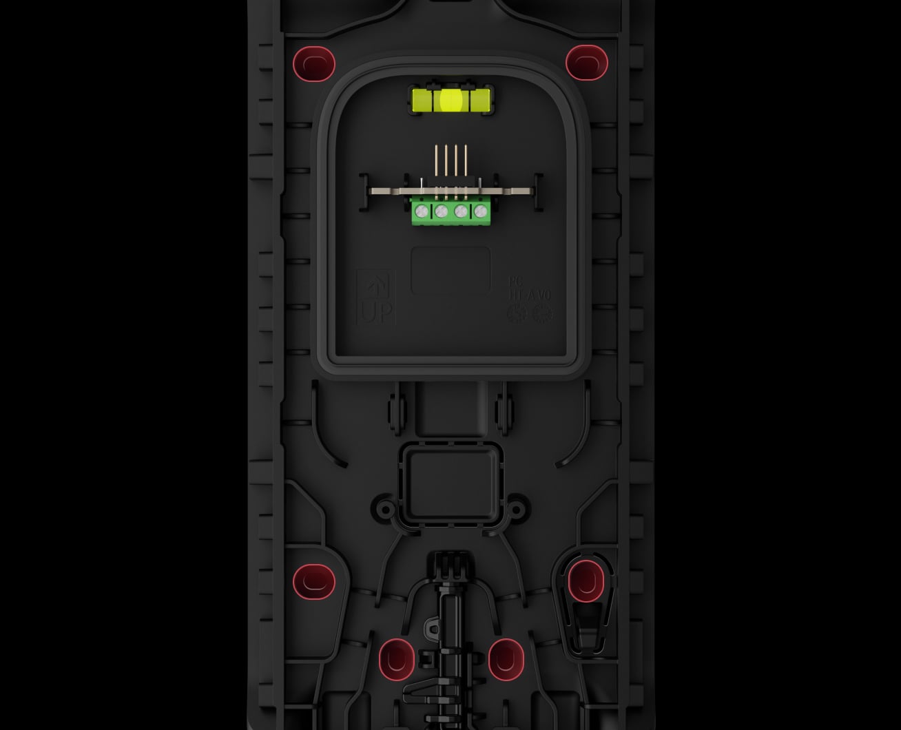 Perforated holes for cable management