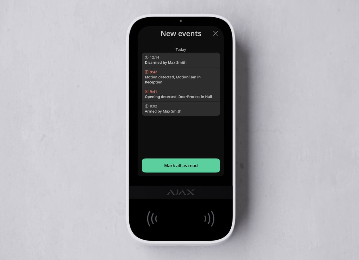 Sound and malfunction notifications
