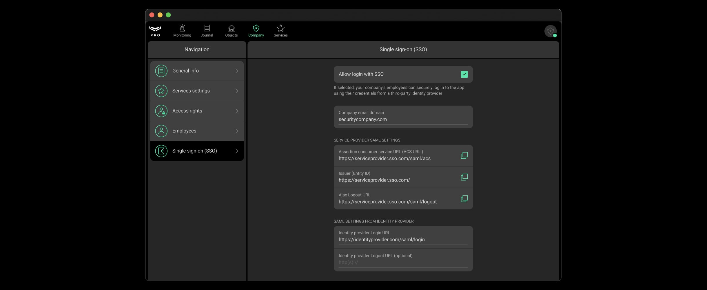 Accesso all'account facile e sicuro tramite Single Sign-On