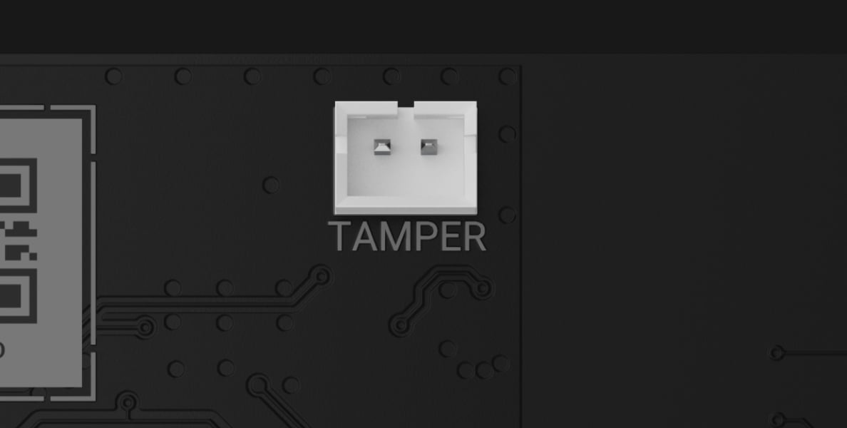 Tamper alarm⁴