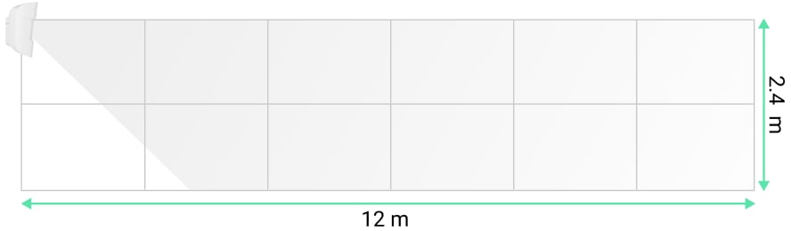 Vertical motion detection angle