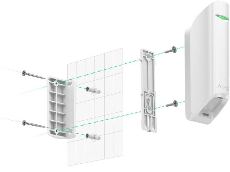 Installation using angle mount